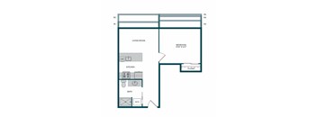Aspire11 Apartments in Tacoma, Washington 1x1 Floor Plan