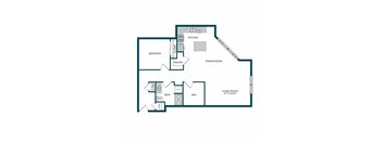 Aspire11 Apartments in Tacoma, Washington 1x1 with Den Floor Plan