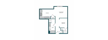 Aspire11 Apartments in Tacoma, Washington Open 1x1 Floor Plan