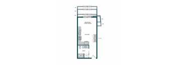 Aspire11 Apartments in Tacoma, Washington Studio D Floor Plan