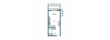 Aspire11 Apartments in Tacoma, Washington Studio E Floor Plan