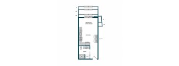 Aspire11 Apartments in Tacoma, Washington Studio F Floor Plan