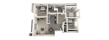 Aspire Oregon City Apartments in Oregon City, Oregon Three Bedroom Floor Plan