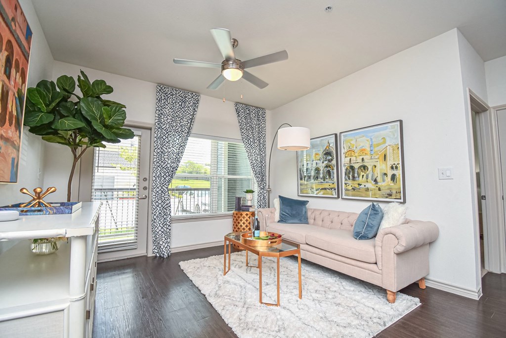 Aspire at Live Oak Apartments Model Living Room