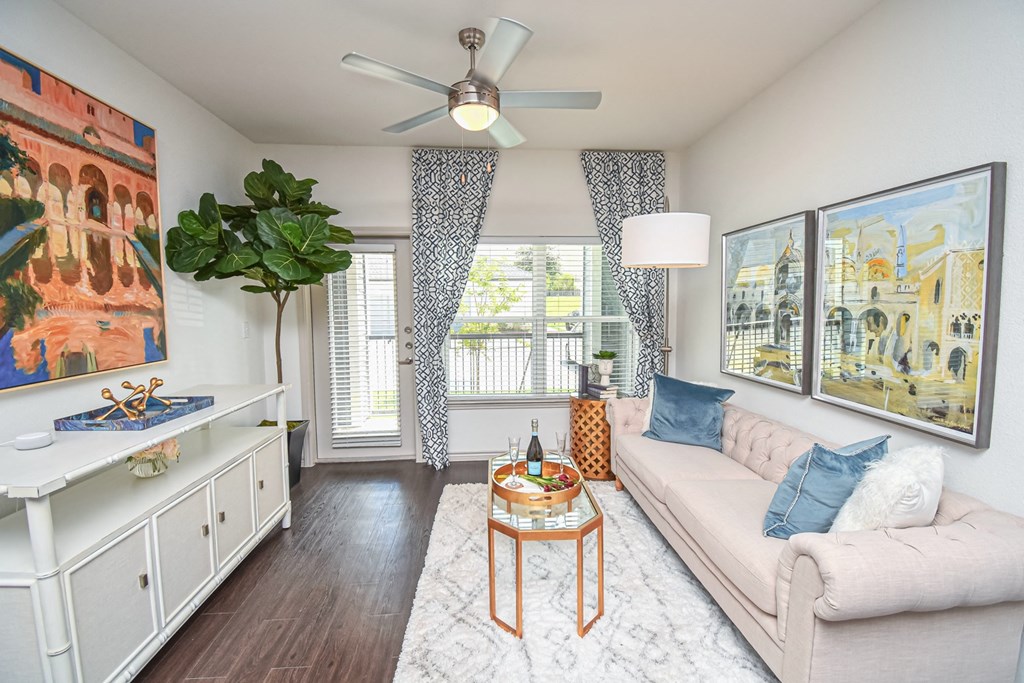 Aspire at Live Oak Apartments Model Living Room
