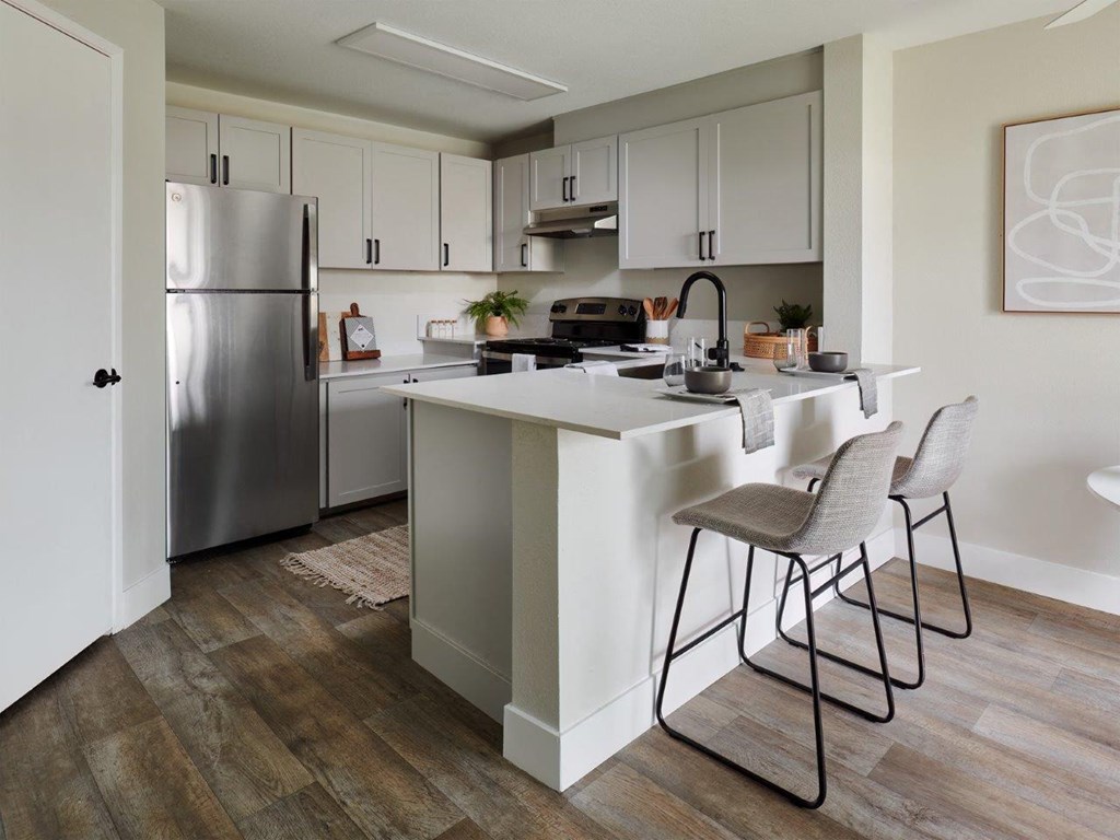 Atrio Apartments Model Kitchen