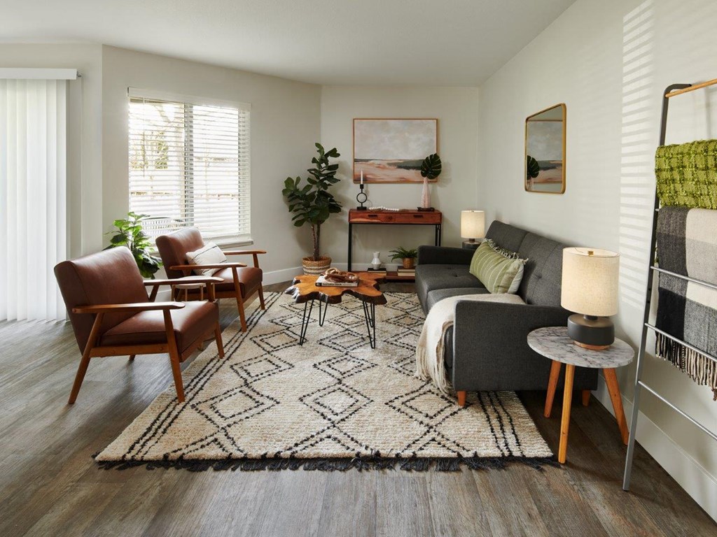 Atrio Apartments Model Living Room