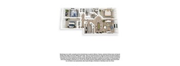 The Lakehouse 3D Floor Plan 3x2 1135sf