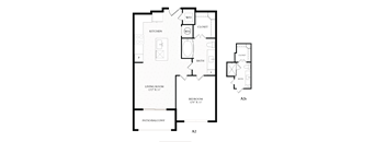 Aura 35Fifty Apartments 2D Floor Plan - A2