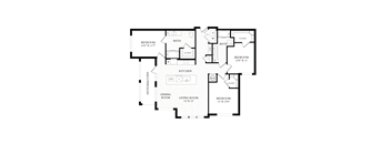Aura 35Fifty Apartments 2D Floor Plan - C1H