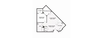 Aura Apache New Apartments in Tempe, Arizona A2H Floor Plan