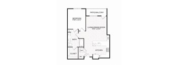 Aura Apache New Apartments in Tempe, Arizona A3 Floor Plan