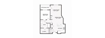 Aura Apache New Apartments in Tempe, Arizona A4 Floor Plan