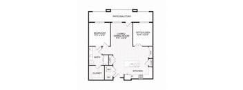 Aura Apache New Apartments in Tempe, Arizona A5 Floor Plan