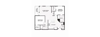 Aura Apache New Apartments in Tempe, Arizona B1 Floor Plan