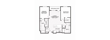 Aura Apache New Apartments in Tempe, Arizona B3 Floor Plan