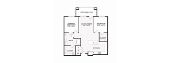 Aura Apache New Apartments in Tempe, Arizona B4H Floor Plan