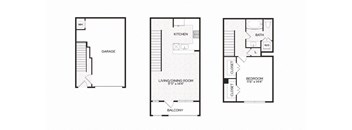 Aura Apache New Apartments in Tempe, Arizona TA1 Floor Plan