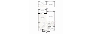 Aura Avant Apartments in Lewisville, Texas A2.1 Floor Plan