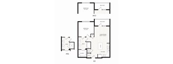 Aura Avant Apartments in Lewisville, Texas A3.2 Floor Plan
