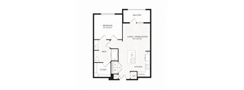 Aura Avant Apartments in Lewisville, Texas A3.4 ANSI Floor Plan