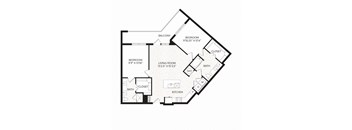 Aura Avant Apartments in Lewisville, Texas B2 Floor Plan