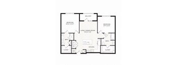 Aura Avant Apartments in Lewisville, Texas B3.1 ANSI Floor Plan