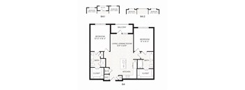 Aura Avant Apartments in Lewisville, Texas B4 Floor Plan