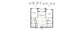 Aura Avant Apartments in Lewisville, Texas B4.2 Floor Plan