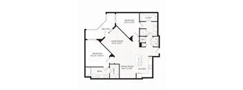Aura Avant Apartments in Lewisville, Texas B7 Floor Plan