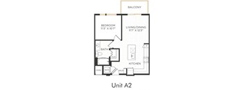 Astra Avery Ranch Apartments A2 Floor Plan
