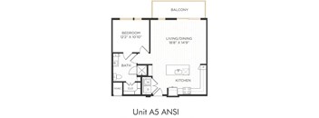 Astra Avery Ranch Apartments A5 ANSI Floor Plan