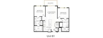 Astra Avery Ranch Apartments B1 Floor Plan