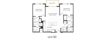 Astra Avery Ranch Apartments B2 Floor Plan