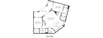 Astra Avery Ranch Apartments B3 Floor Plan