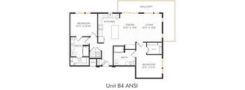 Astra Avery Ranch Apartments B4 ANSI Floor Plan