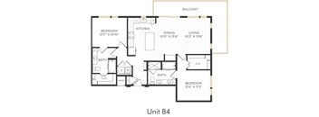 Astra Avery Ranch Apartments B4 Floor Plan