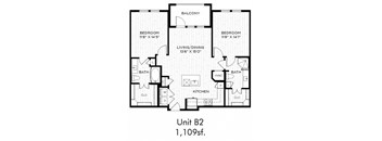 Aura Beacon Island Apartments B2 Floor Plan