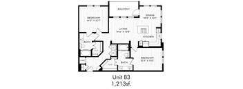 Aura Beacon Island Apartments B3 Floor Plan