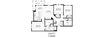 Aura Beacon Island Apartments C1 Floor Plan