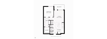Aura crossroads A2 Floor Plan