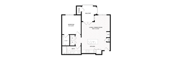 Aura Flagstaff 2D Floor Plan - A1 M1