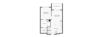 Aura High Pointe Apartments in Austin, Texas A1 Floor Plan