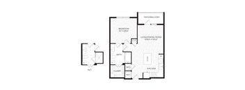 Aura High Pointe Apartments in Austin, Texas A3 Floor Plan