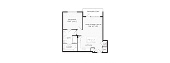 Aura High Pointe Apartments in Austin, Texas A4 Floor Plan