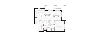 Aura High Pointe Apartments in Austin, Texas A7 Floor Plan
