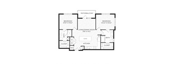 Aura High Pointe Apartments in Austin, Texas B1.1 Floor Plan