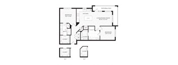 Aura High Pointe Apartments in Austin, Texas B3.1 ANSI Floor Plan