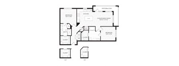 Aura High Pointe Apartments in Austin, Texas B3 Floor Plan