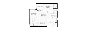 Aura High Pointe Apartments in Austin, Texas B4 Floor Plan